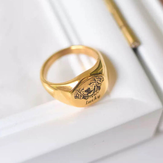 Custom Pet Signet Ring