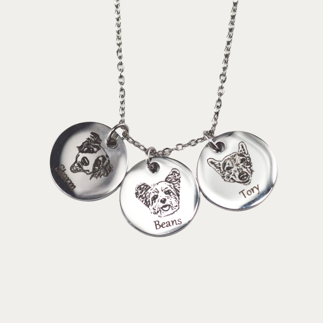 Pet Face Necklace 15mm