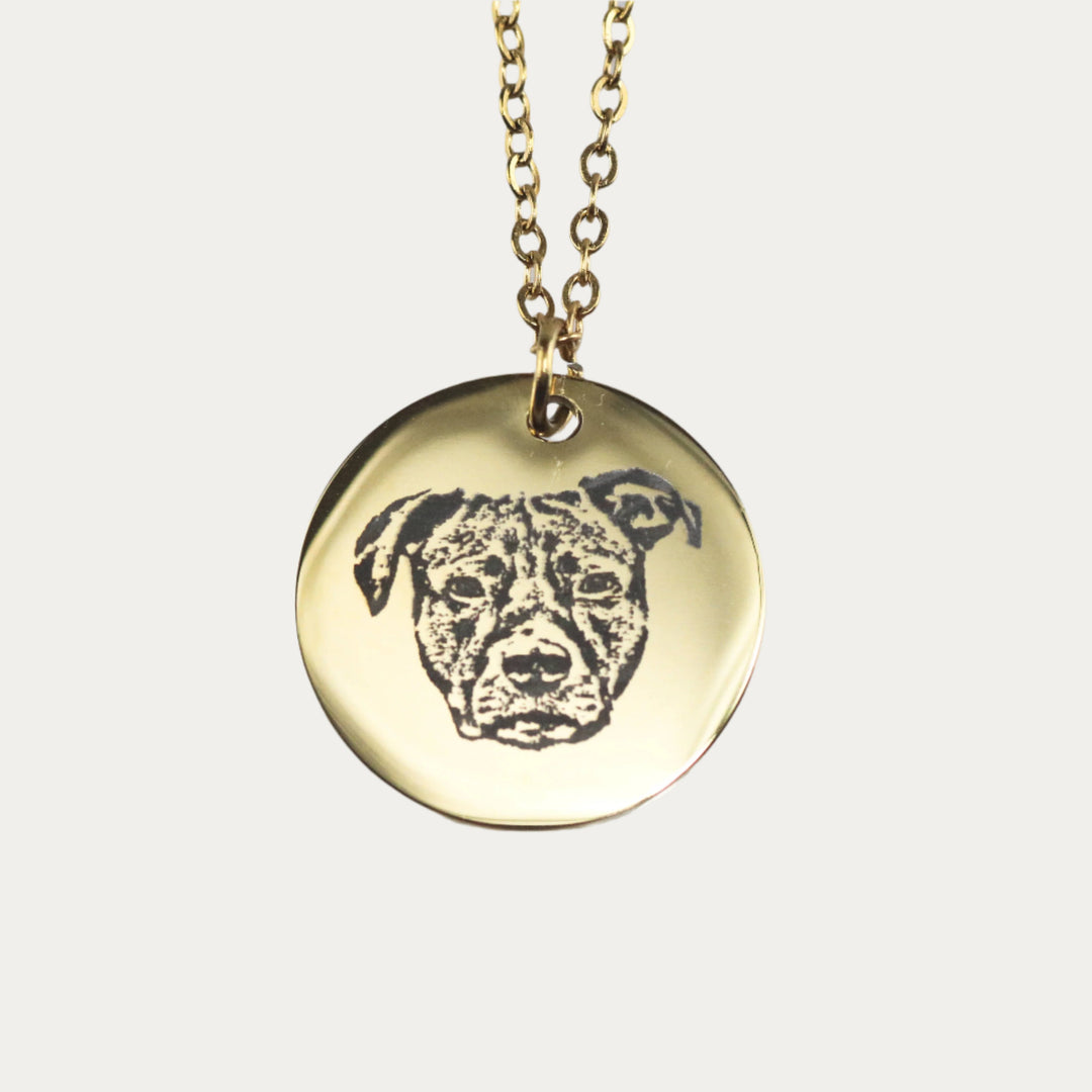 Woofbyoo Pet Face Necklace 20mm