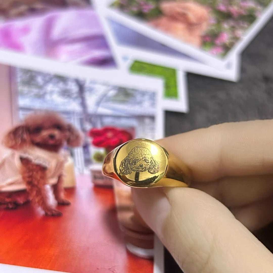 Custom Pet Signet Ring