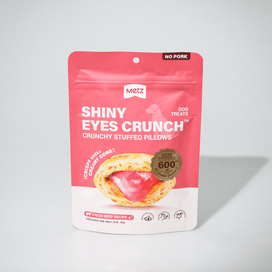 METZ Shiny Eyes Crunch Dog Treats Tasty Beef Recipe