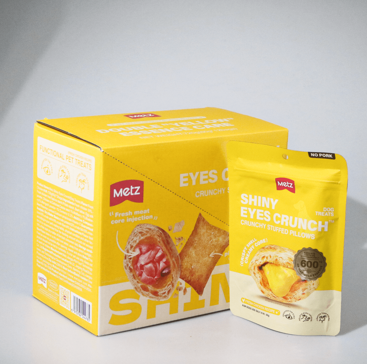 METZ Shiny Eyes Crunch Dog Treats Fresh Chicken Recipe