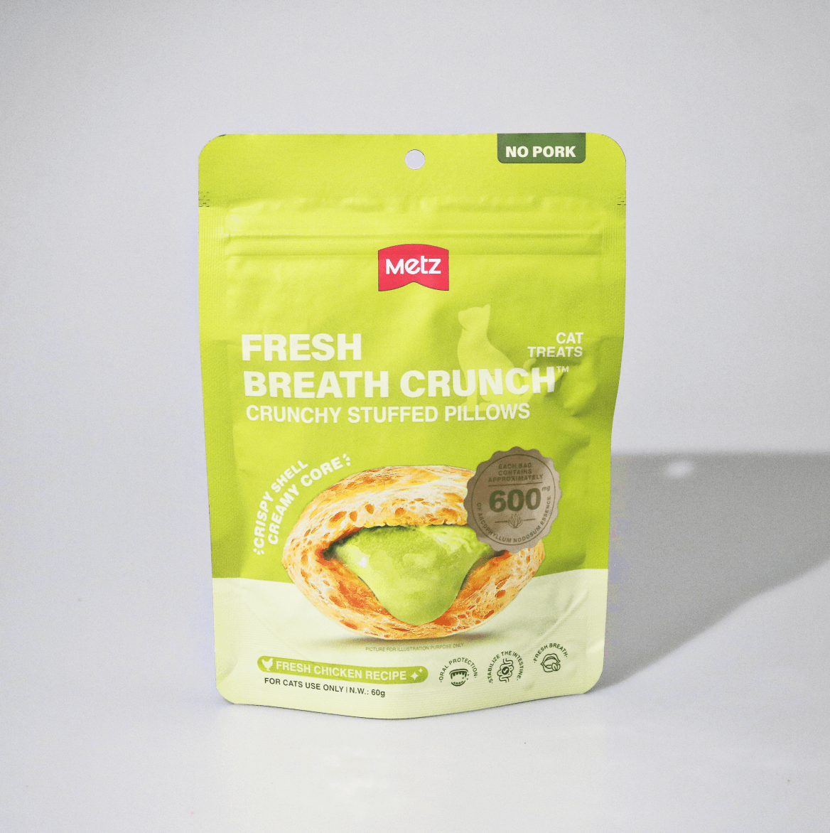 METZ Fresh Breath Crunch Cat Treats Fresh Chicken Recipe
