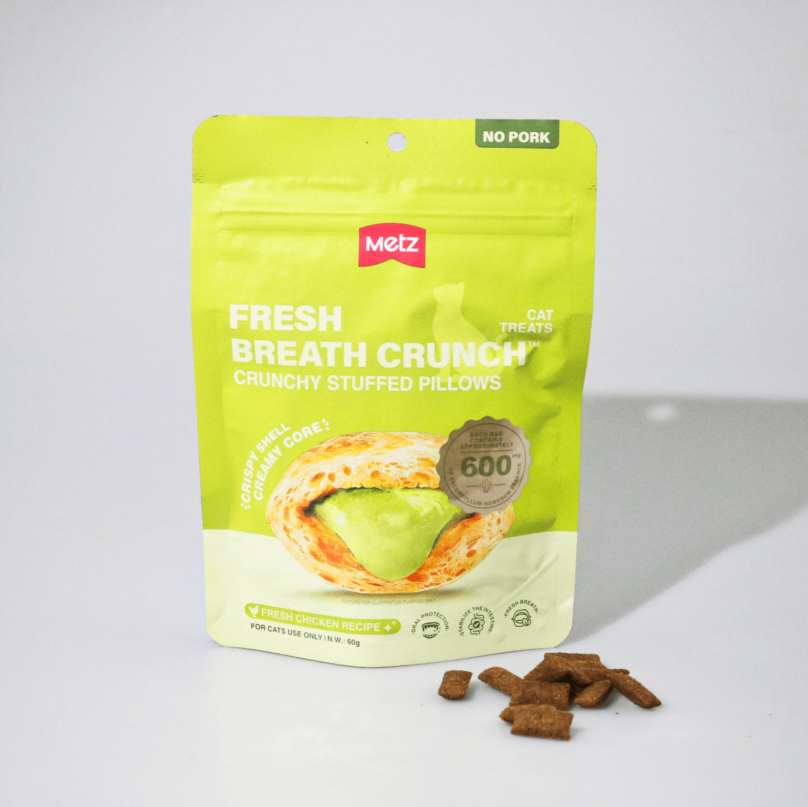 METZ Fresh Breath Crunch Cat Treats Fresh Chicken Recipe