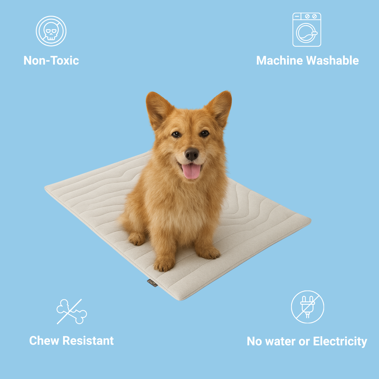 LuxeChill Cooling Dog Mat