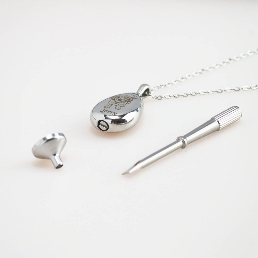 Woofyboo Teardrop Pet Urn Necklace