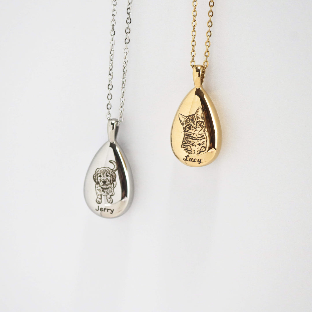 Woofyboo Teardrop Pet Urn Necklace